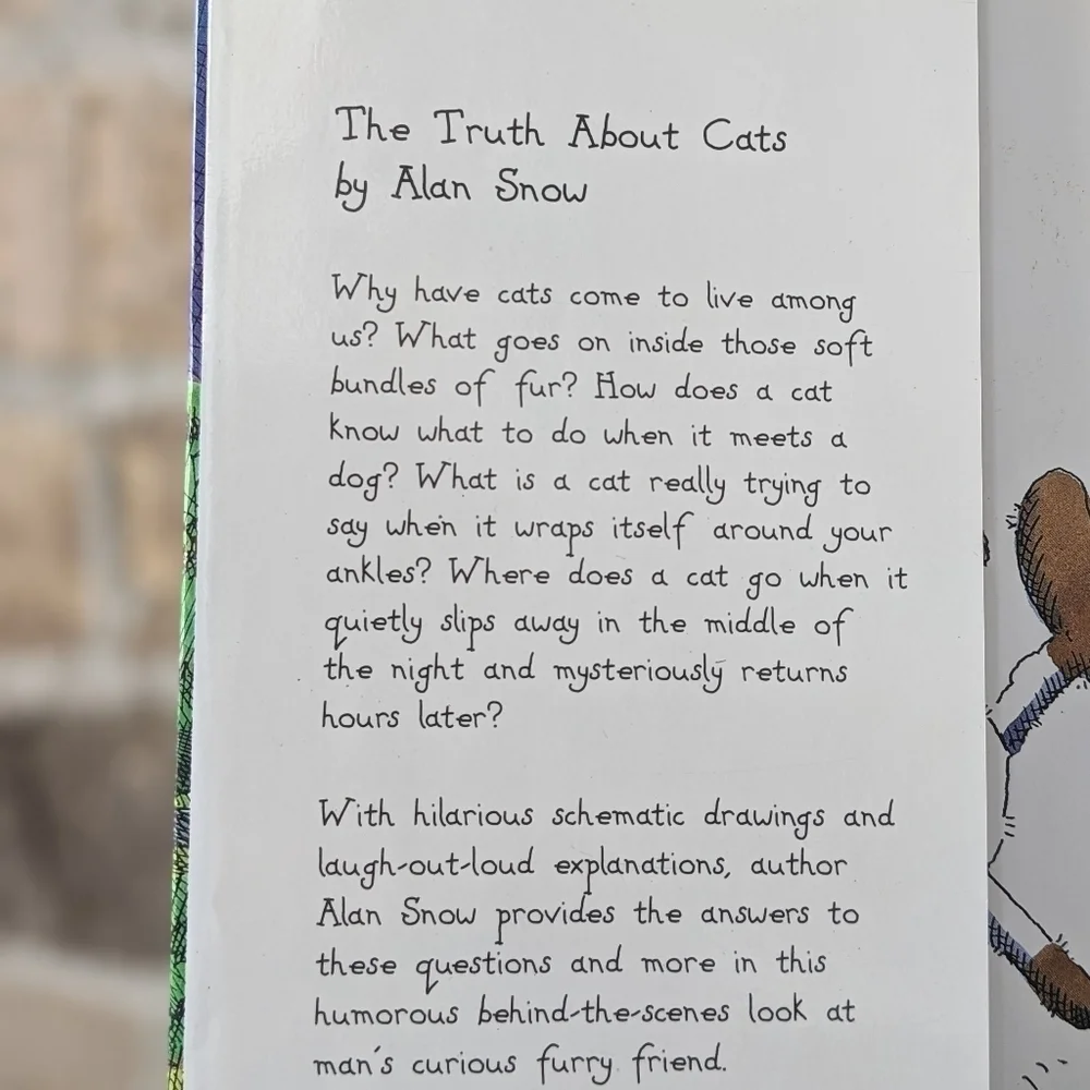 Vintage 1996 The Truth About Cats Coffee Table Book by Alan Snow